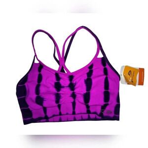 Champion Women's Tie Dye Medium Support Athletic Sports Bra, M, NWT